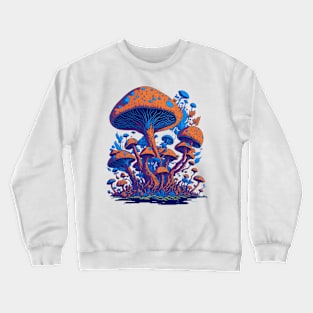 Magic Mushrooms - Colorful Forest of Mushrooms Crewneck Sweatshirt